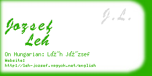 jozsef leh business card